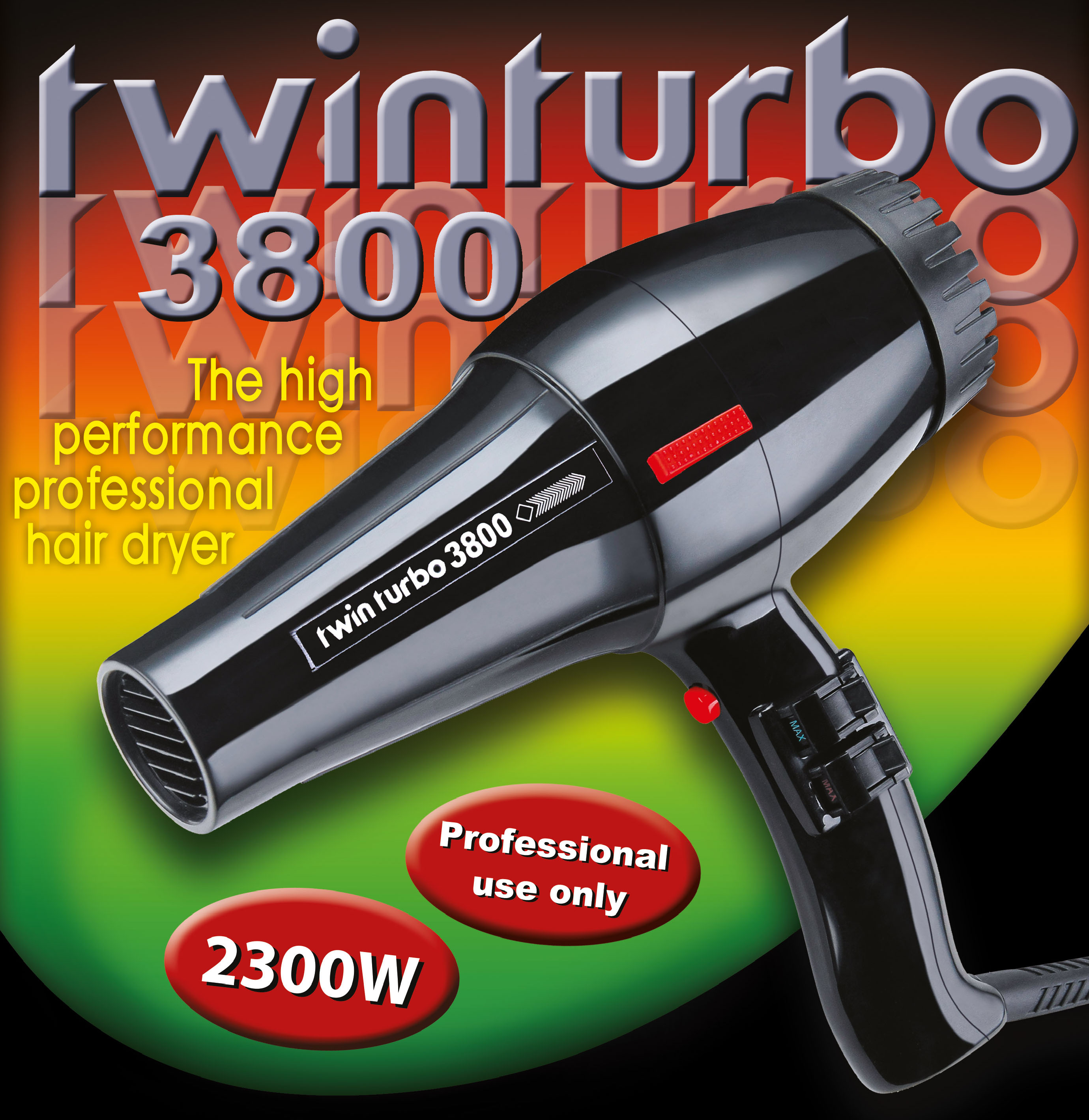 Twin turbo outlet 3800 hair dryer