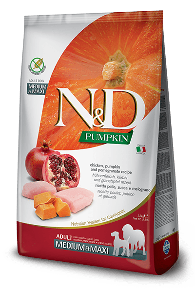 Pumpkin chicken & pomegranate adult medium/maxi 2,5կգ